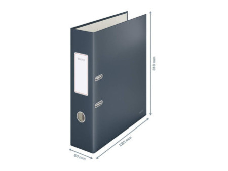 LEITZ Classeur à levier Cosy Soft-Touch, A4, 80 mm, gris