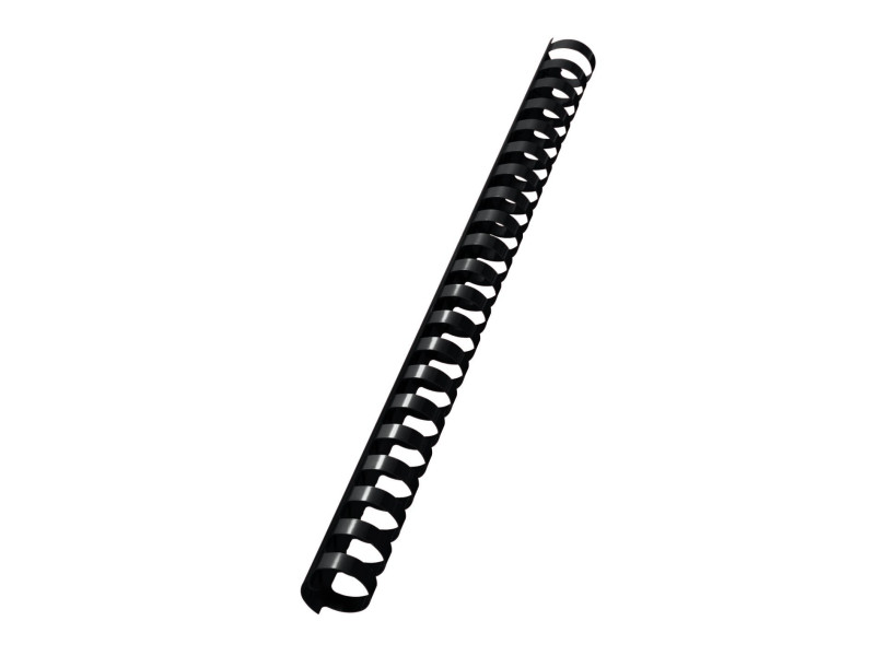 LEITZ Peigne à relier en plastique, diamètre: 19 mm, noir