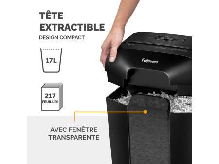 Fellowes Destructeur de documents Powershred LX50, noir