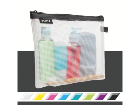 LEITZ Trousse à cosmétique WOW Traveller, transparent/noir