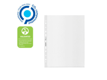 LEITZ Pochette perforée Recycle, A4 Maxi, PP, grainé
