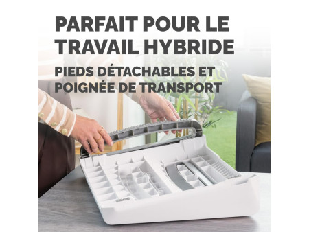 Fellowes Repose-pieds Breyta, réglable, blanc