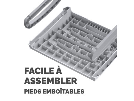 Fellowes Repose-pieds Breyta, réglable, blanc