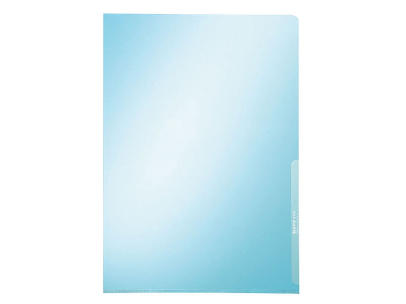 LEITZ pochette transparente Premium, format A4, PVC, bleu,