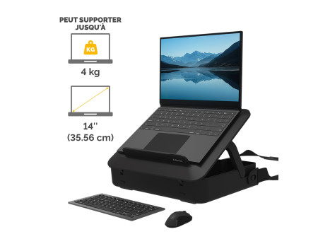 Fellowes Mallette pour ordinateur portable Breyta, noir