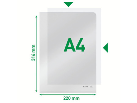 LEITZ Pochettes Super Premium, A4, PVC, transparent, 0,15 mm