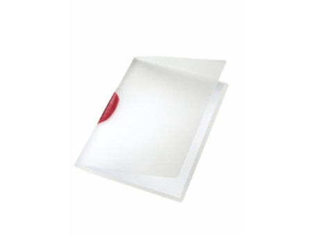 LEITZ Chemise à clip ColorClip, A4, en PP, clip rouge