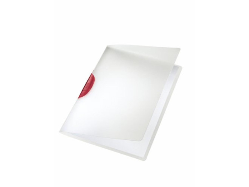 LEITZ Chemise à clip ColorClip, A4, en PP, clip rouge
