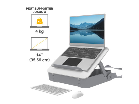 Fellowes Mallette pour ordinateur portable Breyta, blanc