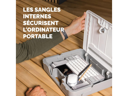 Fellowes Mallette pour ordinateur portable Breyta, blanc