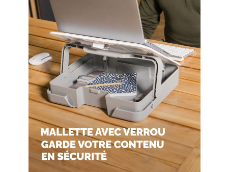 Fellowes Mallette pour ordinateur portable Breyta, blanc
