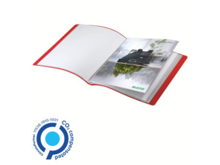 LEITZ Protège-documents Recycle, A4, PP, 40 pochettes, rouge