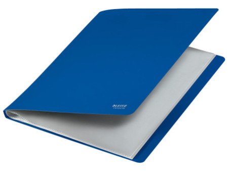 LEITZ Protège-documents Recycle, A4, PP, 40 pochettes, bleu