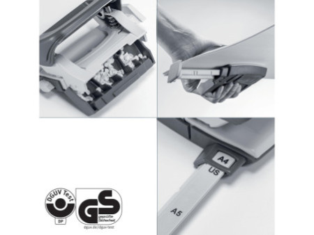 LEITZ Mini perforateur Nexxt 5060, en carton, blanc perle