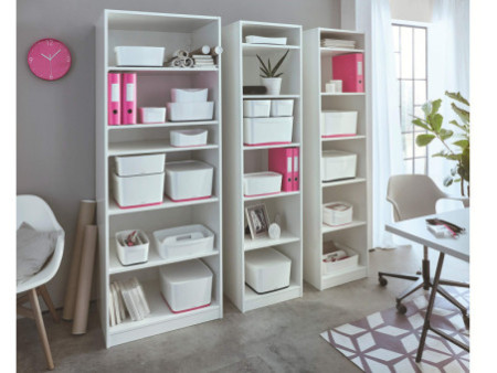 LEITZ Boîte de rangement My Box, 18 litres, blanc / rose