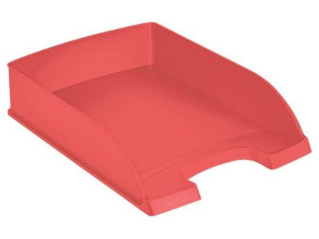 LEITZ Corbeille à courrier Recycle, A4, polystyrène, rouge