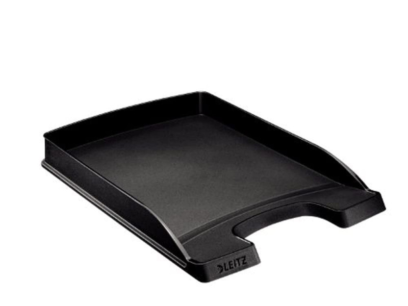 LEITZ Corbeille à courrier Plus plat, A4, polystyrène, noir