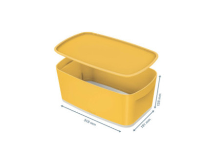LEITZ Boîte de rangement My Box Cosy, 5 litres, jaune