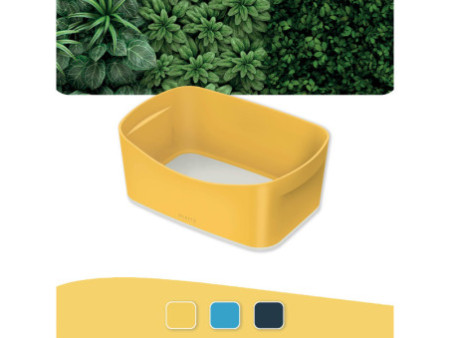LEITZ Bac de rangement My Box Cosy, A5, jaune/gris clair