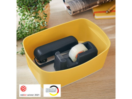 LEITZ Bac de rangement My Box Cosy, A5, jaune/gris clair
