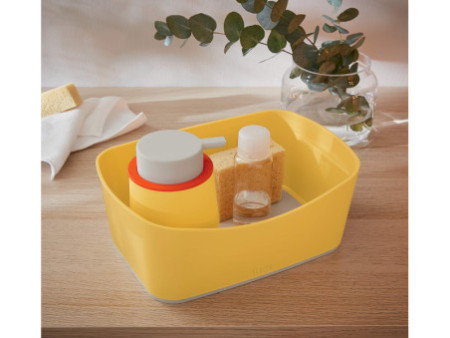 LEITZ Bac de rangement My Box Cosy, A5, jaune/gris clair