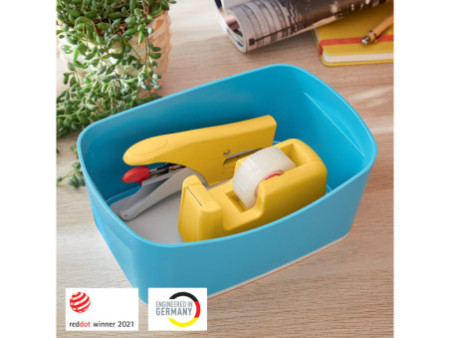 LEITZ Bac de rangement My Box Cosy, A5, bleu/gris clair