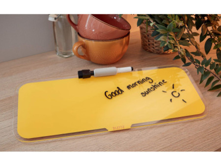 LEITZ Bloc-notes en verre Cosy pour le bureau, jaune