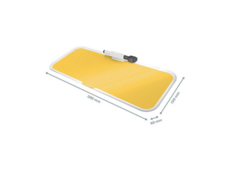LEITZ Bloc-notes en verre Cosy pour le bureau, jaune