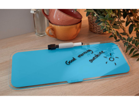 LEITZ Bloc-notes en verre Cosy pour le bureau, bleu