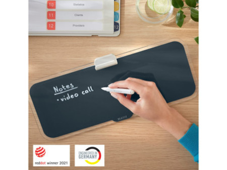 LEITZ Bloc-notes en verre Cosy pour le bureau, gris