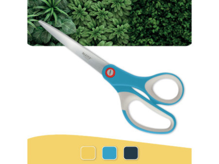 LEITZ Ciseaux Cosy Titan, pointu, longueur: 205 mm, bleu