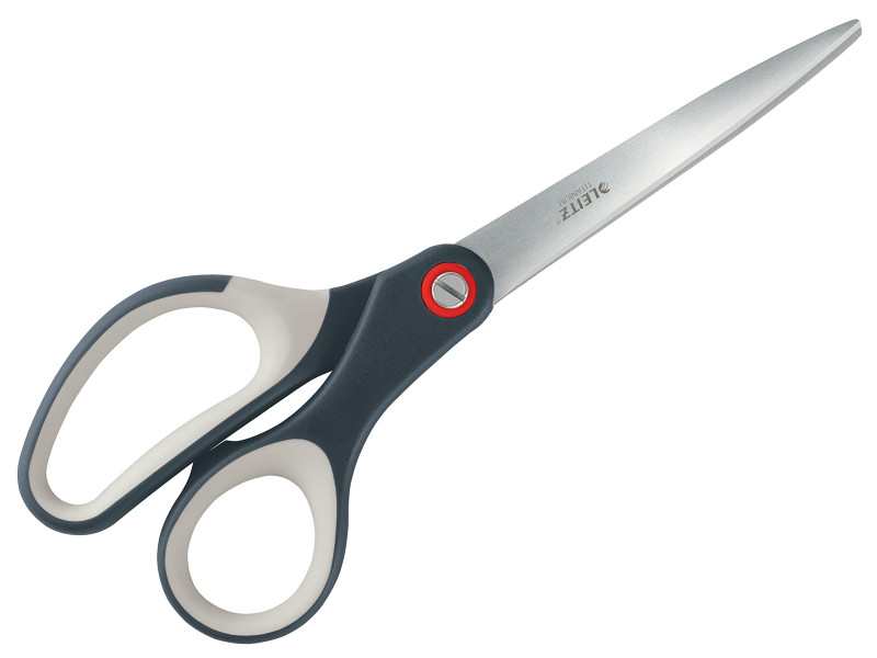 LEITZ Ciseaux Cosy Titan, pointu, longueur: 205 mm, gris