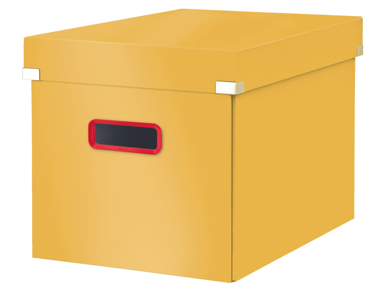 LEITZ Boîte de rangement Click & Store Cosy, cube, jaune
