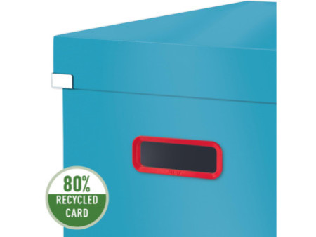 LEITZ Boîte de rangement Click & Store Cosy, cube, bleu