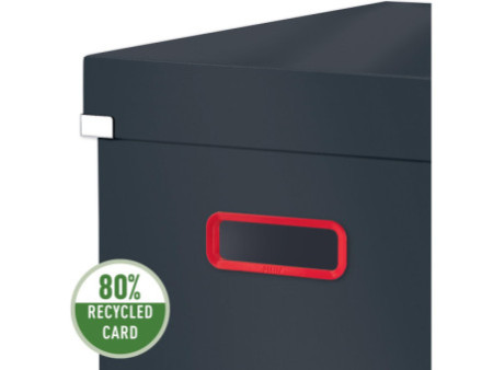 LEITZ Boîte de rangement Click & Store Cosy, cube, gris