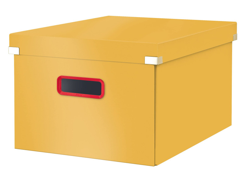LEITZ Boîte de rangement Click & Store Cosy M, jaune
