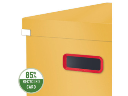 LEITZ Boîte de rangement Click & Store Cosy M, jaune