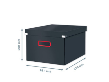 LEITZ Boîte de rangement Click & Store Cosy M, gris