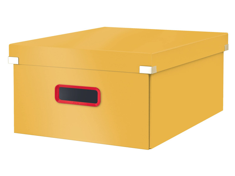 LEITZ Boîte de rangement Click & Store Cosy L, jaune