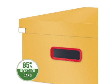 LEITZ Boîte de rangement Click & Store Cosy L, jaune