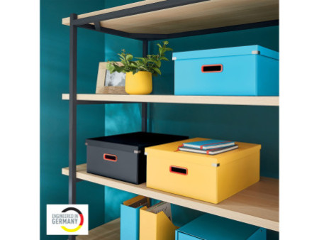 LEITZ Boîte de rangement Click & Store Cosy L, jaune