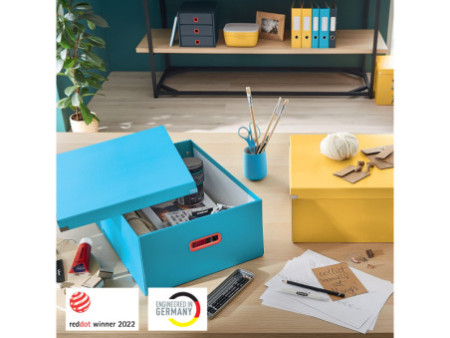 LEITZ Boîte de rangement Click & Store Cosy L, bleu