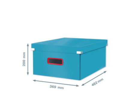 LEITZ Boîte de rangement Click & Store Cosy L, bleu