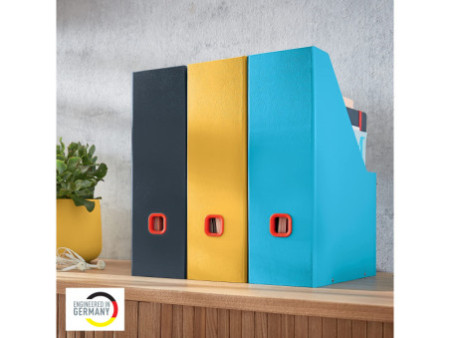 LEITZ Porte-revues Click & Store Cosy, A4, carton, jaune