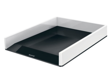 LEITZ Corbeille à courrier WOW Duo Colour, A4, noir