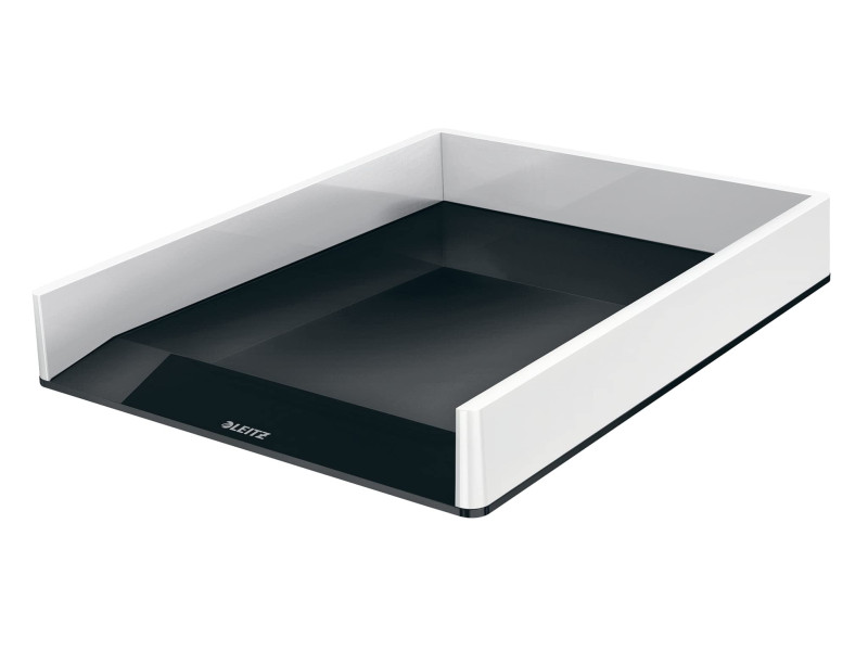 LEITZ Corbeille à courrier WOW Duo Colour, A4, noir