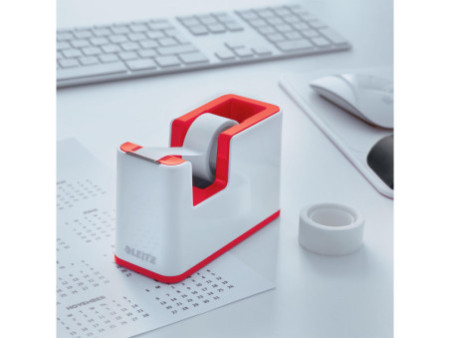 LEITZ Dévidoir de table WOW Duo Colour, équipé, rouge