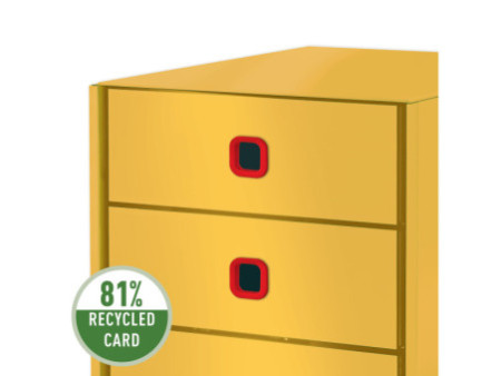 LEITZ Bloc de classement Click & Store Cosy, 3 tiroirs,jaune