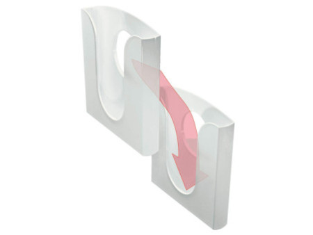LEITZ Porte brochures pour table et mur, transparent