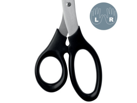 LEITZ Ciseaux, longueur: 200 mm, rond, noir